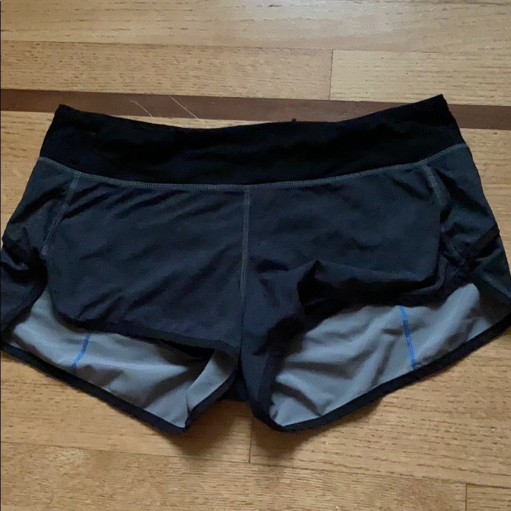 gray lululemon shorts